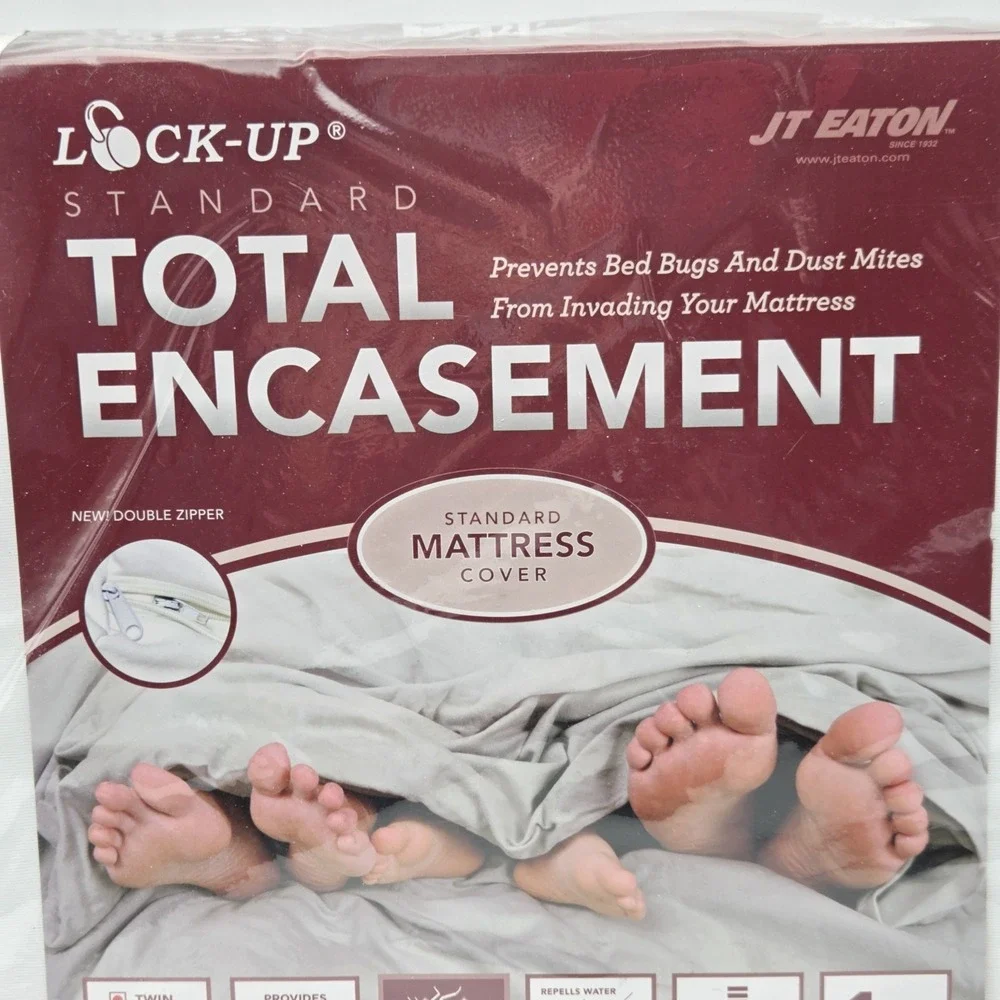 JT Eaton Twin Size Total Encasement Mattress Cover Prevents Bed Bugs Dust Mites